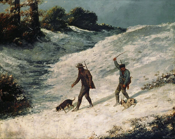 Hunters in the Snow (Chasseurs dans la neige), ca 1864