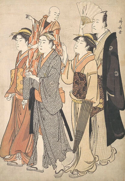 Ichikawa Danjuro V and His Family, 1782. Creator: Torii Kiyonaga