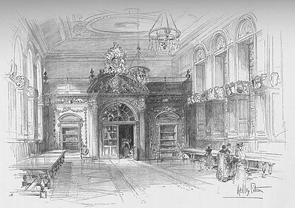 Interior of Stationers Hall, City of London, c1910 (1911). Artist: Hedley Hilton