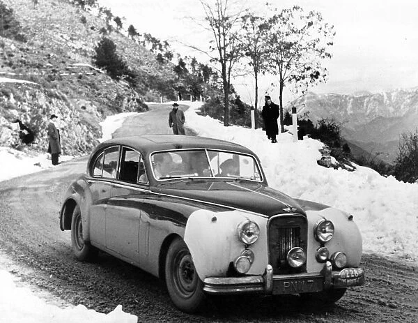 Jaguar MKVII 1953 Monte Carlo Rally. Creator: Unknown