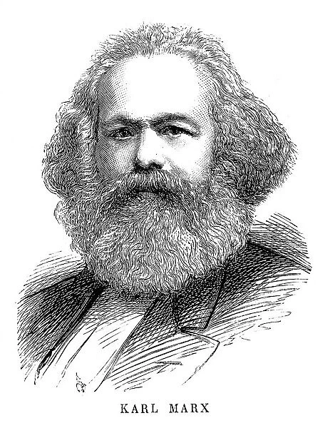 Karl Marx, 19th century German political, social and economic theorist