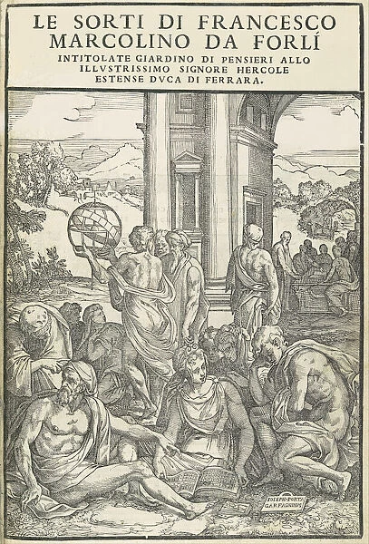 Le Sorti... intitolate giardino di pensieri, October 1540. Creators: Unknown, Marco Dente