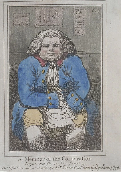 A Member of the Corporation preparing for a City feast, 1789