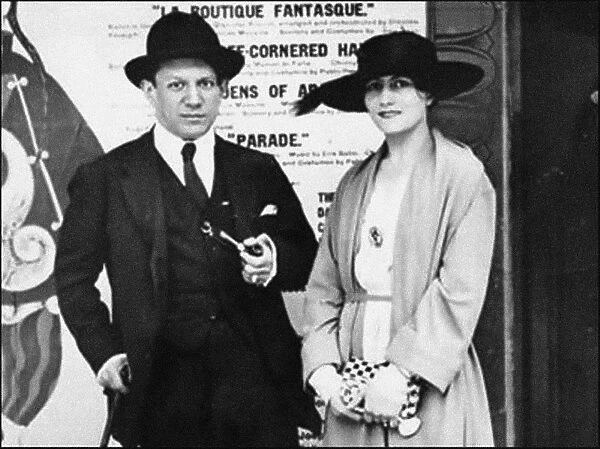 Pablo Picasso and Olga Khokhlova, c. 1918