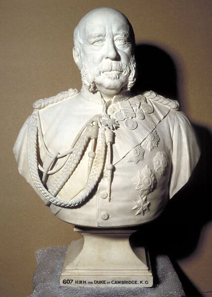 Portrait bust of the Duke of Cambridge, British soldier, 1898