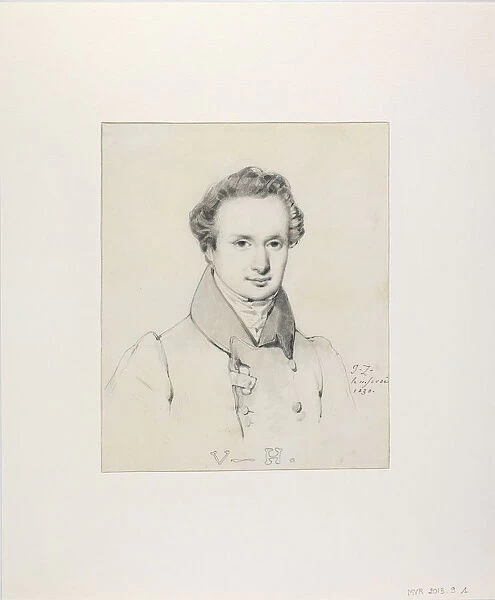 Portrait of Victor Hugo (1802-1885), 1830. Creator: Ziegler, Jules Claude (1804-1856)