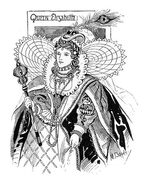 Queen Elizabeth I (1533-1603), 1897. Artist: M Bowley