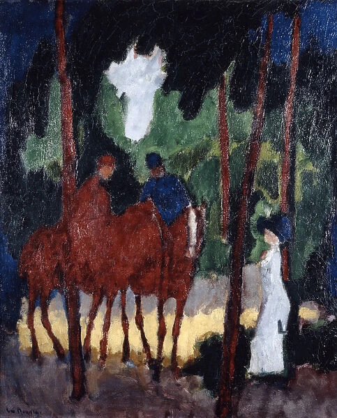 Riders in the Wood of Boulogne, c1904