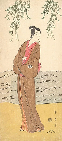 The Third Segawa Kikunojo as Hisamatsu Standing on the Bank, ca. 1795