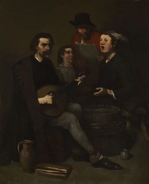 Singers, 1863-1868. Creator: Theodule Ribot (French, 1823-1891)