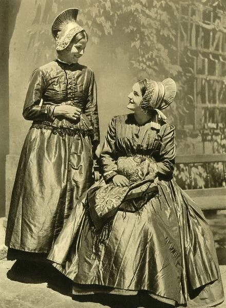 Women in traditional costume, Lower Austria, c1935. Creator: Unknown