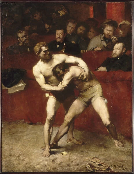 Wrestlers. Artist: Falguiere, Alexandre (1831-1900)