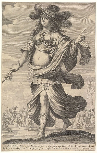 Zenobia, an illustration from Pierre Le Moynes La Gallerie des femmes fortes, ca. 1647