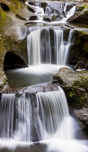 Flowing waterfalls