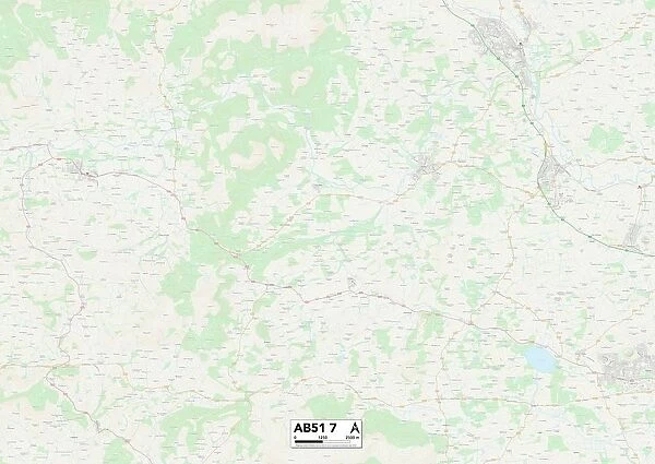 Aberdeenshire AB51 7 Map