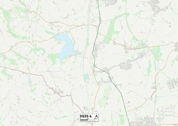 Amber Valley DE55 6 Map
