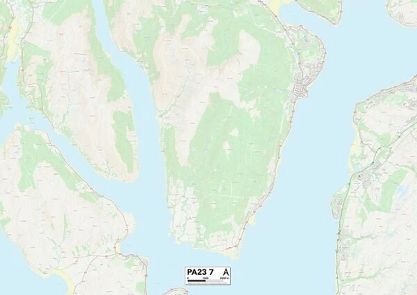 Argyllshire PA23 7 Map
