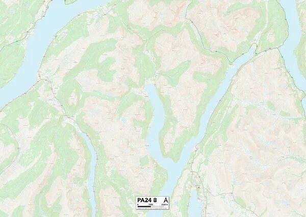 Argyllshire PA24 8 Map