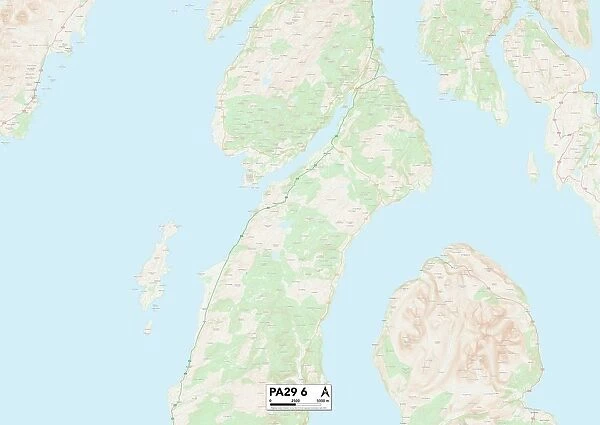 Argyllshire PA29 6 Map