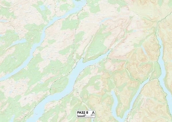 Argyllshire PA32 8 Map