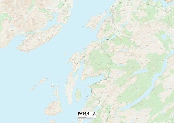 Argyllshire PA34 4 Map