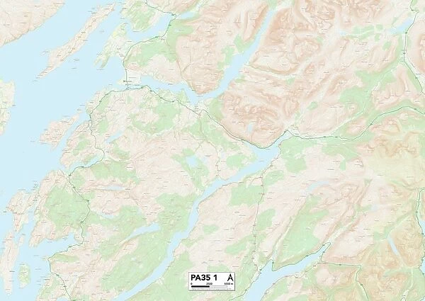 Argyllshire PA35 1 Map
