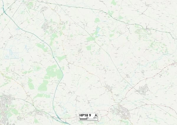 Aylesbury Vale HP18 9 Map