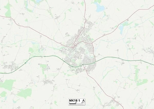Aylesbury Vale MK18 1 Map