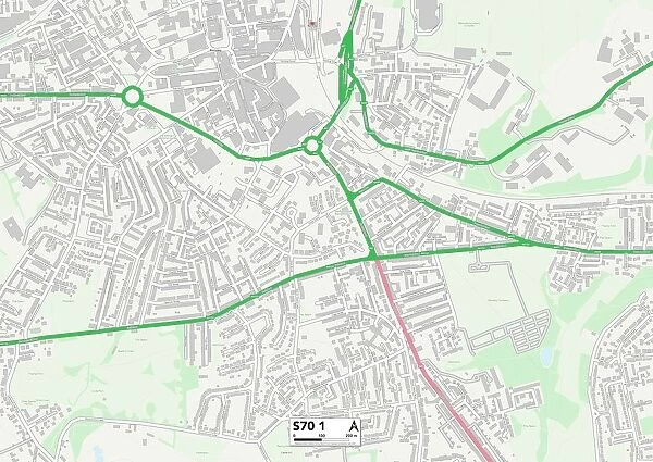 Barnsley S70 1 Map