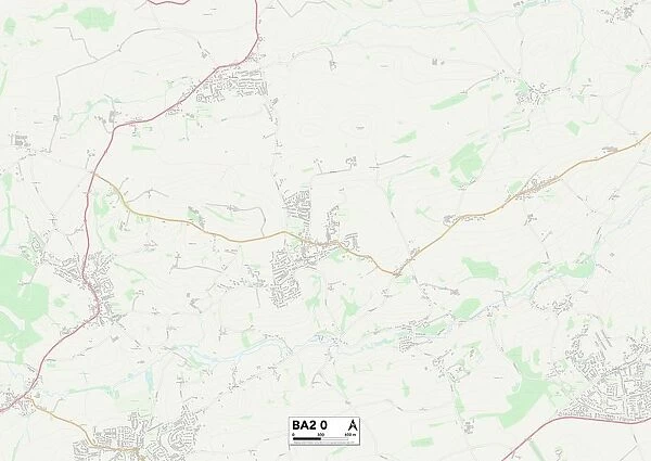 Bath and North East Somerset BA2 0 Map
