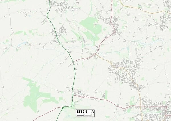 Bath and North East Somerset BS39 6 Map