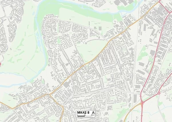 Bedford MK42 8 Map