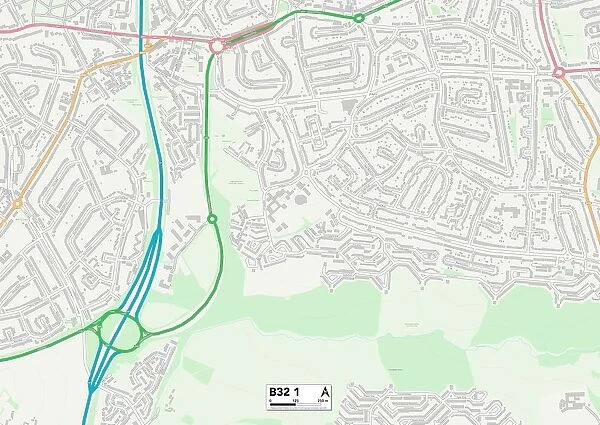 Birmingham B32 1 Map