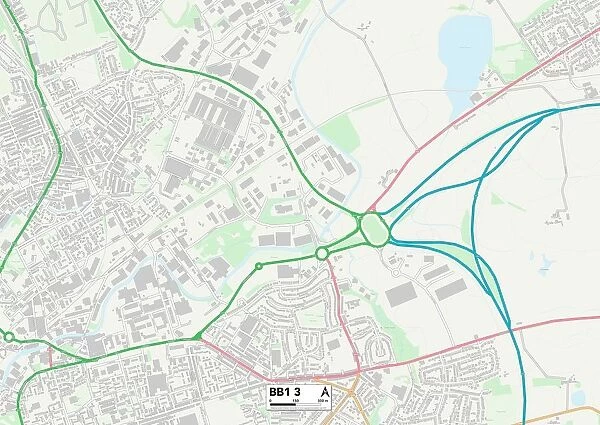 Blackburn with Darwen BB1 3 Map