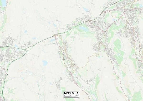 Blaenau Gwent NP22 5 Map