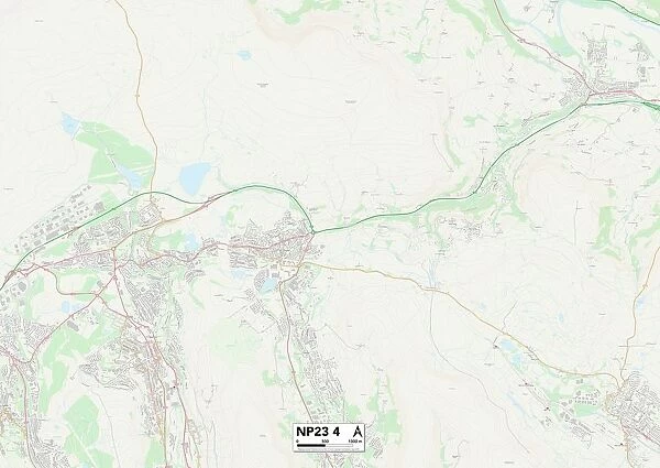 Blaenau Gwent NP23 4 Map