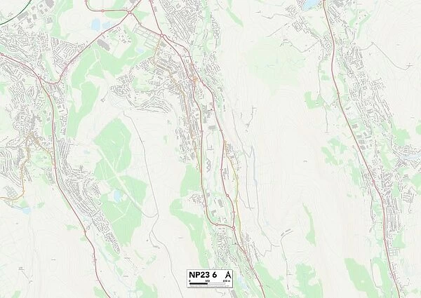 Blaenau Gwent NP23 6 Map