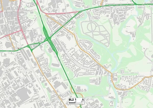 Bolton BL2 1 Map