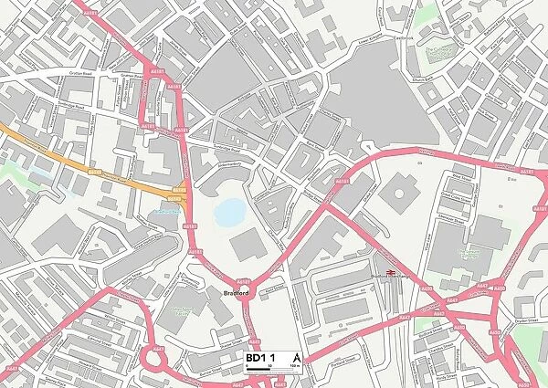 Bradford BD1 1 Map