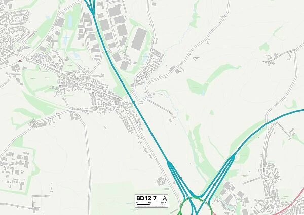Bradford BD12 7 Map