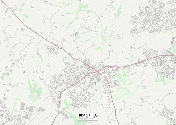 Bradford BD13 1 Map