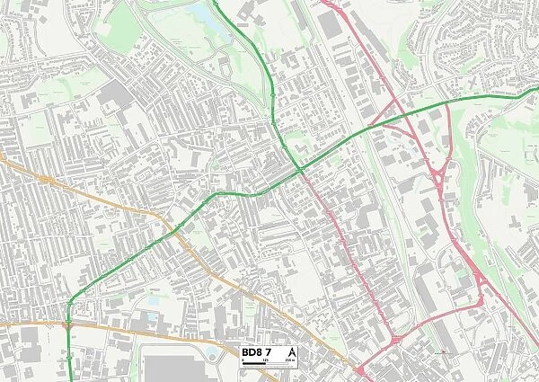 Bradford BD8 7 Map