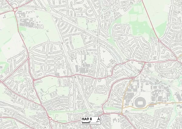 Brent HA9 8 Map