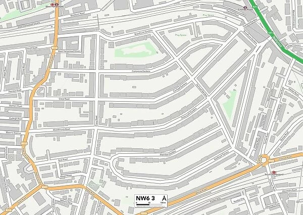 Brent NW6 3 Map