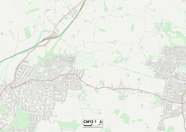 Brentwood CM13 1 Map