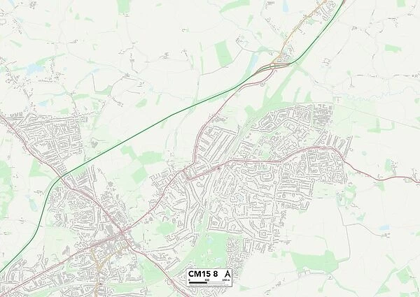 Brentwood CM15 8 Map