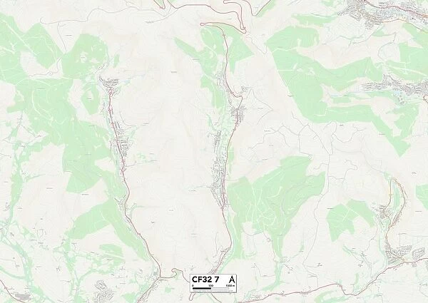 Bridgend CF32 7 Map