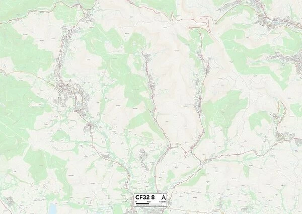 Bridgend CF32 8 Map