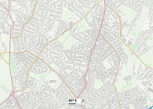 Bristol BS7 8 Map