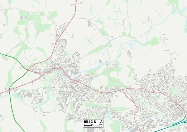 Burnley BB12 8 Map